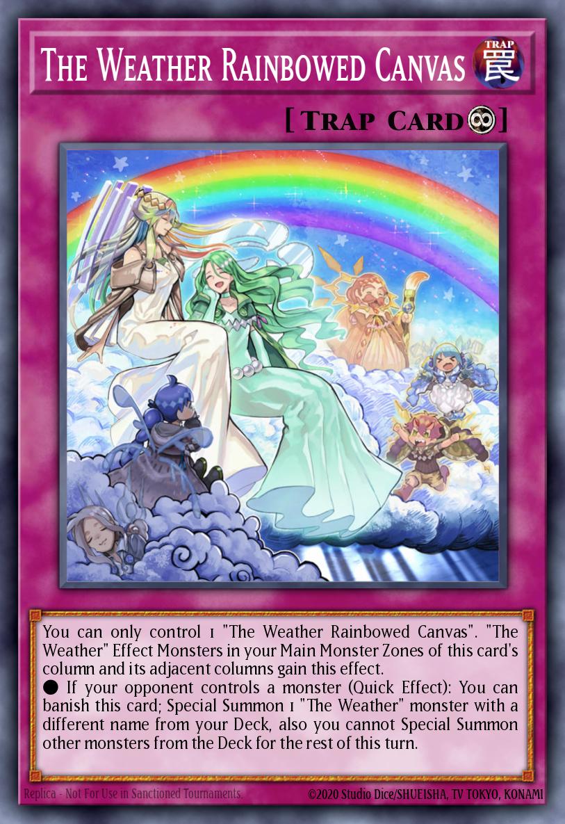 The Weather Rainbowed Canvas